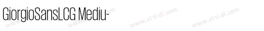 GiorgioSansLCG Mediu字体转换